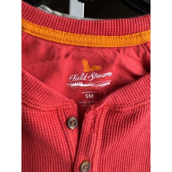 Field & Stream Women's Red Long Sleeve Thermal Shirt Size Small - Picture 4 of 5